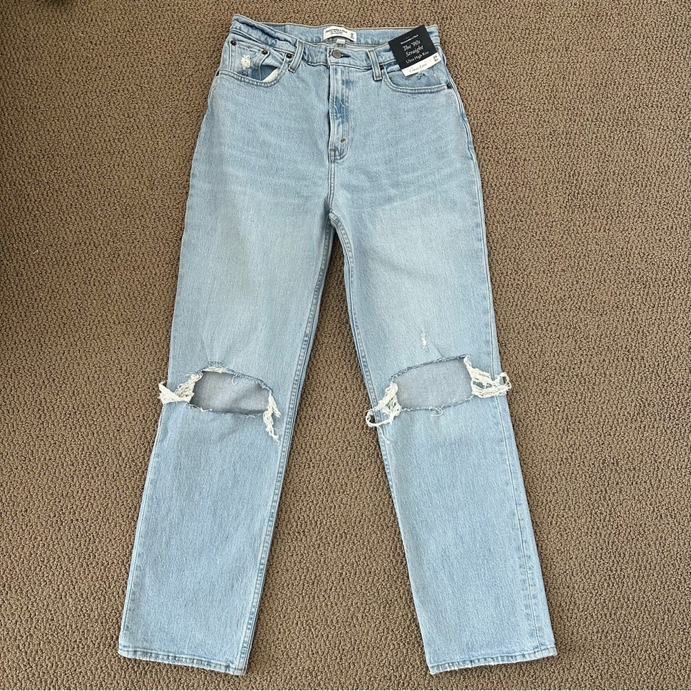 Abercrombie and Fitch 90s ultra high rise